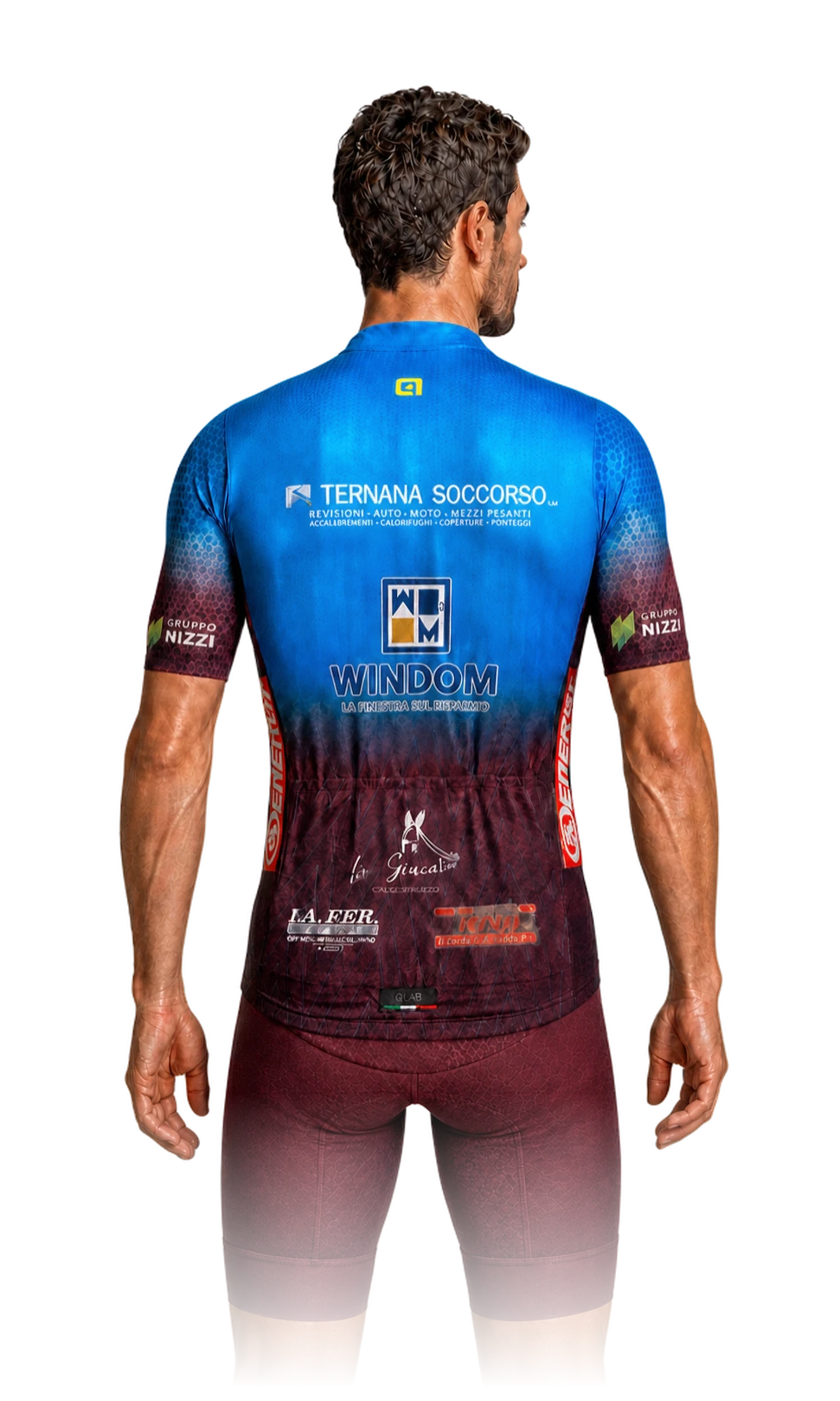 Dettaglio retro della maglia Alè Triono Racing